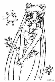 <em>美少女战士2</em>-简笔画图片-中国儿童资源网